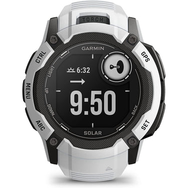 Garmin Instinct 2X Solar Rugged GPS Smartwatch, Whitestone