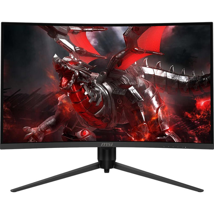 MSI 27" Curved Gaming Monitor in Metallic Black with Red Trim - G271CE2