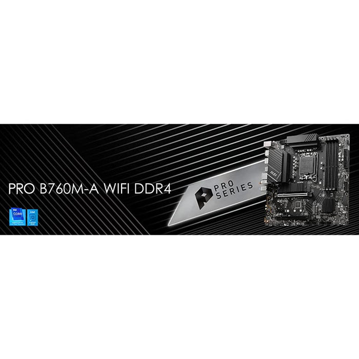 MSI PRO B760M-A WIFI DDR4 Motherboard - PROB760MAWID4
