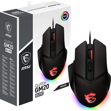 MSI Clutch GM20 Elite Gaming Mouse in Black - GM20Elite