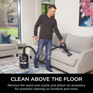 Shark CZ351 Pet Canister Vacuum, Corded with Self-Cleaning Brushroll Renewed