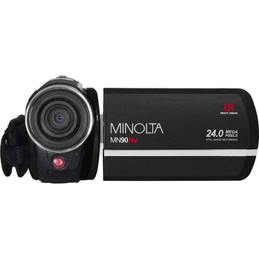Minolta MN90NV 24MP HD IR Night Vision Digital Camcorder with 8GB Card Open Box