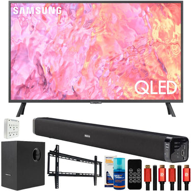 Samsung 70" QLED 4K Smart TV with Deco Gear Home Theater Bundle (2023 Model)