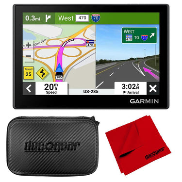 Garmin 010-02858-01 Drive 53 GPS Navigator, Touchscreen + Hard EVA Case w/Zipper