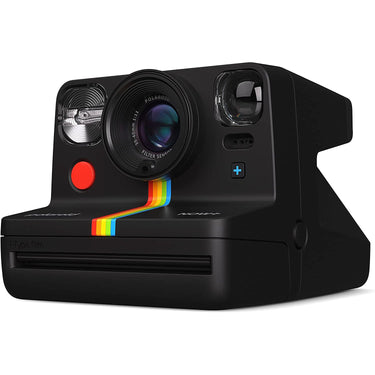 Polaroid Originals Now+ 2nd Generation i-Type Instant Film Camera, Black with 5 Lens Filters (9076)