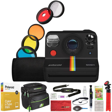 Polaroid Originals Now+ 2nd Gen i-Type Instant Camera + 5 Lens Filters w/ Color Film Bundle