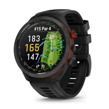 Garmin Approach S70 42 mm Premium GPS Golf Watch, Black Band (010-02746-02)