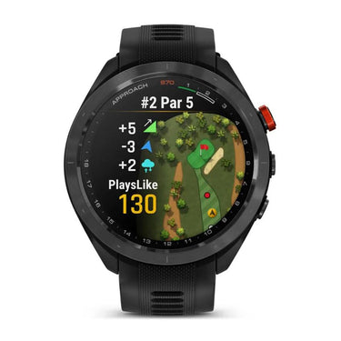 Garmin Approach S70 47 mm Premium GPS Golf Watch, Black Band (010-02746-02)