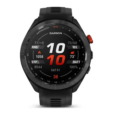 Garmin Approach S70 47 mm Premium GPS Golf Watch, Black Band (010-02746-02)