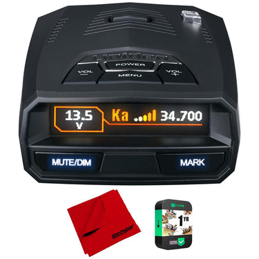 Uniden R4 Extreme Long Range Radar Laser Detector GPS, 360 Degree w/ Warranty Bundle