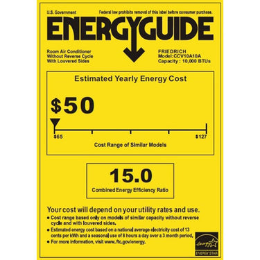 Friedrich Chill Premier 10000 BTU Smart Window Air Conditioner (CCV10A10A)