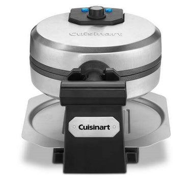 Cuisinart WAF-F10B Belgian Round Waffle-Iron Maker, Single, Black/Stainless, Easy to clean