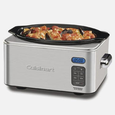 Cuisinart PSC-650 Stainless Steel 6-1/2-Quart Programmable Slow Cooker, Refurbished