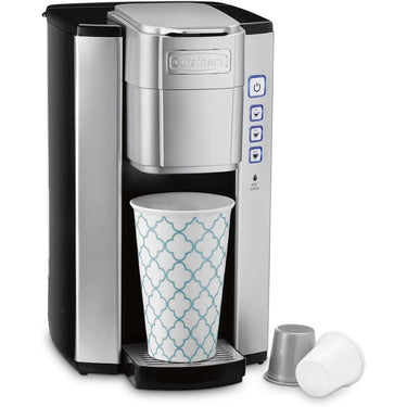 Cuisinart Single-Serve 40-Ounce Coffeemaker, Black/Stainless Steel - Factory Refurbished