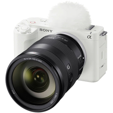 Sony ZV-E1 Full Frame Mirrorless Vlog Camera White +24-105mm F4 G OSS Lens Kit Bundle