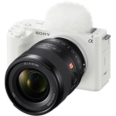 Sony ZV-E1 Full Frame Mirrorless Vlog Camera White + FE 35mm F1.4 GM Lens Kit Bundle