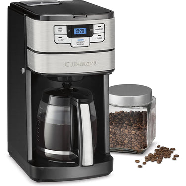 Cuisinart DGB-400SSFR Grind and Brew 12 Cup Coffeemaker, Silver - Factory Refurbished