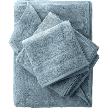 Cariloha Organic Bamboo-Viscose and Turkish Cotton 3 Towel Set, Blue Lagoon
