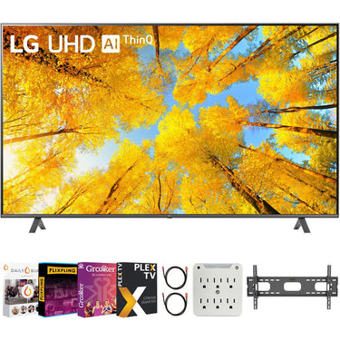 LG UQ7590PUD 86 Inch HDR 4K UHD Smart TV with Movies Streaming Pack