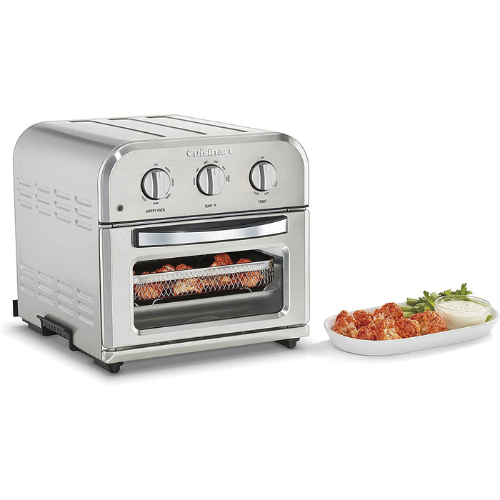 Cuisinart TOA-26FR Compact AirFryer Convection Toaster Oven, Stainless Steel - Refurbished