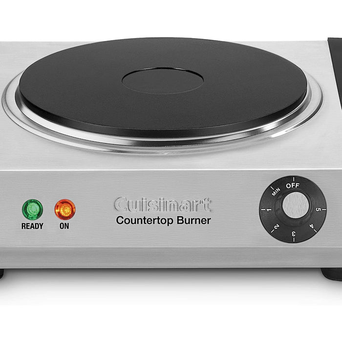 Cuisinart Cast-Iron Single Burner, Stainless Steel, Factory Refurbished