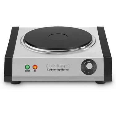 Cuisinart Cast-Iron Single Burner, Stainless Steel, Factory Refurbished