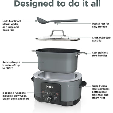 Ninja Foodi Possible Slow Cooker PRO Multi-Cooker (MC1001), Refurbished