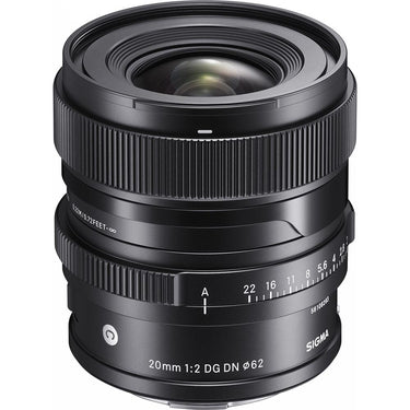 Sigma 20mm F2 DG DN Contemporary Lens for L-Mount Full Frame Mirrorless Open Box