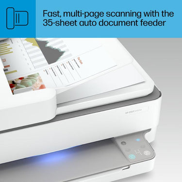 Hewlett Packard Envy 6458E Wireless Color All-in-One Printer (Factory Refurbished)