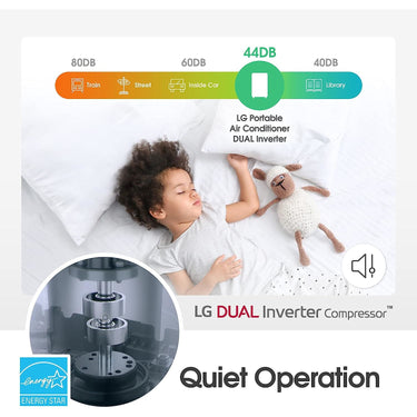 LG 10000 BTU Portable Air Conditioners Dual Inverter Wheels - Refurbished