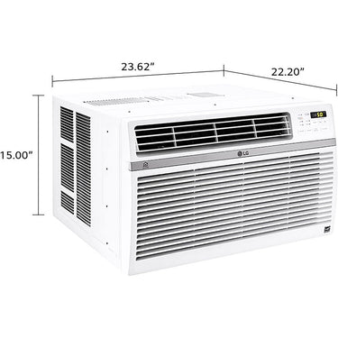 LG 12,000 BTU Smart Window Air Conditioner with Fan, White - Refurbished