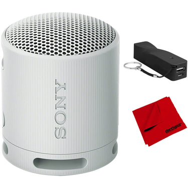 Sony XB100 Compact Bluetooth Wireless Speaker (Grey) Bundle with Power Bank