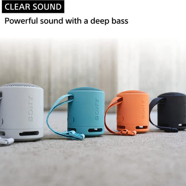 Sony XB100 Compact Bluetooth Wireless Speaker (Grey) Bundle with Power Bank