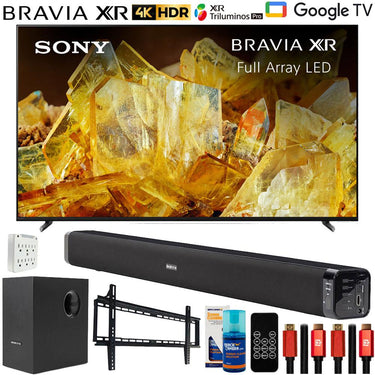 Sony Bravia XR 65" X90L 4K HDR LED Smart TV 2023 with Deco Gear Home Theater Bundle