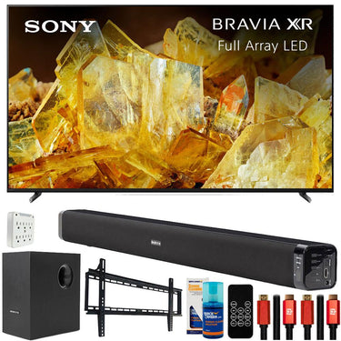 Sony Bravia XR 65" X90L 4K HDR LED Smart TV 2023 with Deco Gear Home Theater Bundle