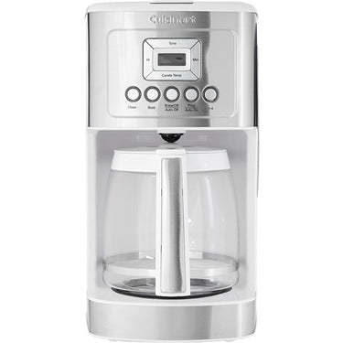 Cuisinart Perfectemp Coffee Maker, 14-Cup Glass, White, Factory Refurbished