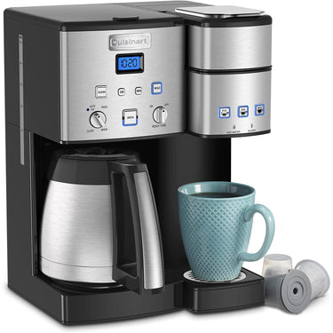Cuisinart Coffee Center 10-Cup Thermal Coffeemaker and Single-Serve Brewer, Refurbished