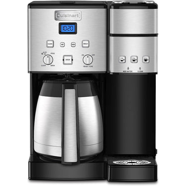 Cuisinart Coffee Center 10-Cup Thermal Coffeemaker and Single-Serve Brewer, Refurbished