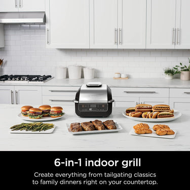 Ninja EG201 Foodi 6-in-1 Indoor Grill and 4-Quart Air Fryer - Factory Refurbished