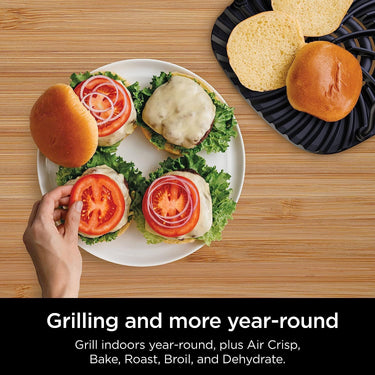 Ninja EG201 Foodi 6-in-1 Indoor Grill and 4-Quart Air Fryer - Factory Refurbished