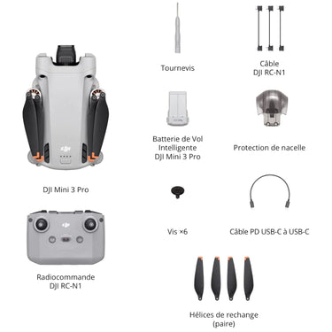 DJI Mini 3 Pro Drone Quadcopter with RC-N1 Remote + Fly More Kit & Accessory Bundle