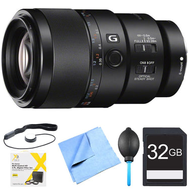 Sony SEL90M28G - FE 90mm F2.8 Macro G OSS Full-frame E-mount Macro Lens Bundle