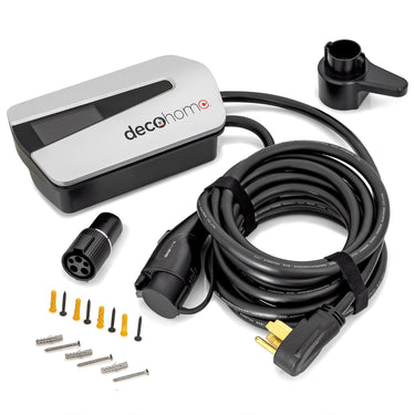 Deco Home Level 2 EV Charging Station, 9.6KW, 40 AMP, 240V, SAE J1772 and Tesla Plug, IP54