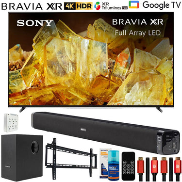 Sony Bravia XR 98" X90L 4K HDR LED Smart TV 2023 with Deco Gear Home Theater Bundle