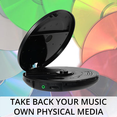 Aiwa Personal Portable CD/MP3 Player with FM Tuner, 3.5mm Earbuds Open Box