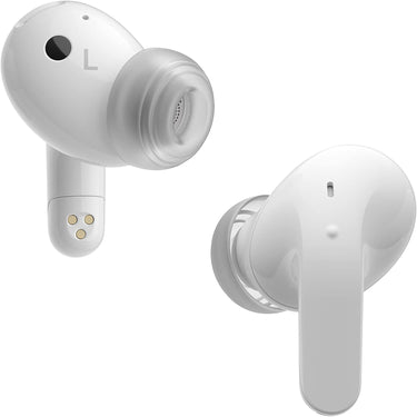 LG TONE Free T60Q True Wireless Bluetooth Earbuds with UVnano Charging Case, White
