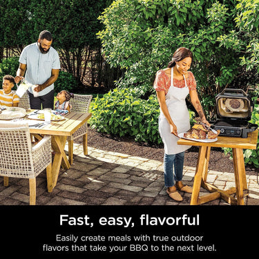 Ninja Woodfire Pro Outdoor Grill and Smoker With Temperature Probe, (OG751BRN) Renewed