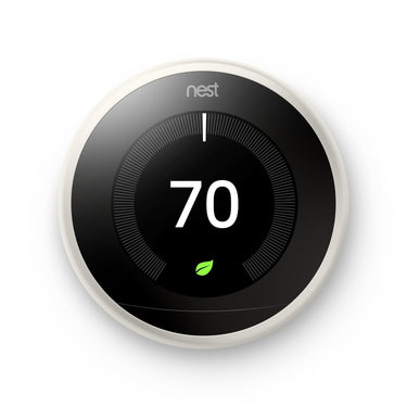 Google Nest 3rd Generation Learning Thermostat (White) - Refurbished T3017US