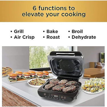 Ninja FG551 Foodi Smart XL 6-in-1 Indoor Grill w/ 4-Quart Air Fryer - Refurbished