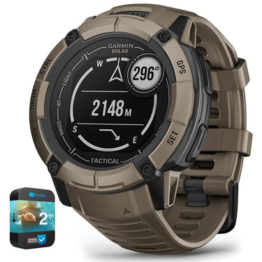 Garmin Instinct 2X Solar GPS Smartwatch Tactical Edition Tan + 2 Year Warranty